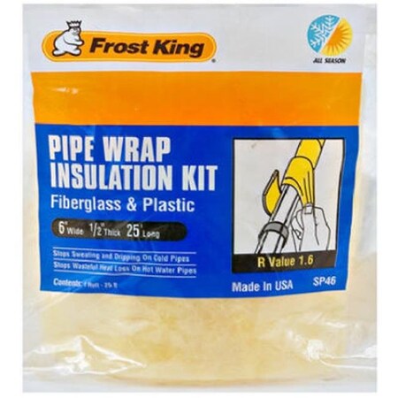 Thermwell Products Thermwell SP46 Fiberglass Pipe Insulation Kit - 25 ft. 433915